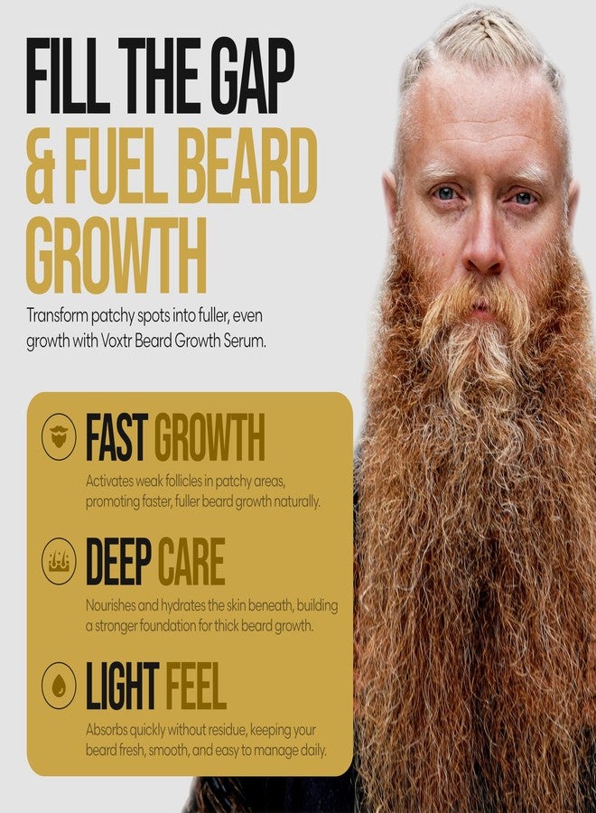 ذا بيرد سترجل سيروم فوكستر لنمو اللحية مع مصفوفة تسريع نمو بصيلات الشعر - سيروم اللحية، 1.69 أونصة سائلة أمريكية - Image 2